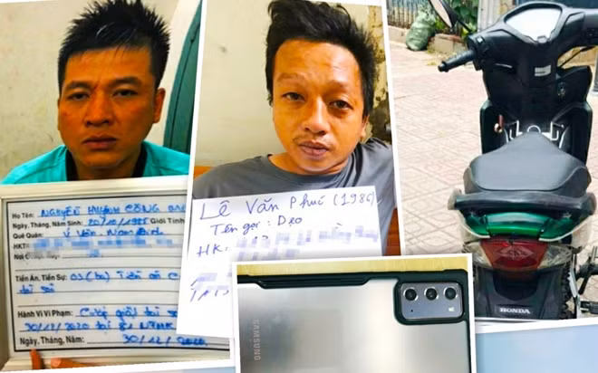 Hai đối tượng và tang vật