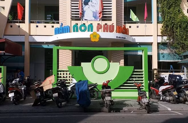Trường Mầm non Phú Hòa, TP Huế, nơi xảy ra vụ việc thất thoát ngân quỹ gần 300 triệu đồng.