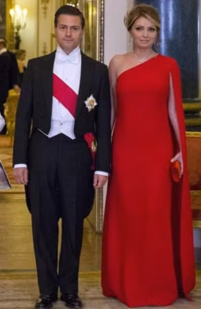 Bà Angélica Rivera và Tổng thống Mexico Enrique Peña Nieto.