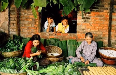 Bánh tét được xem là “Quốc hồn, quốc tuý” của người Nam bộ.