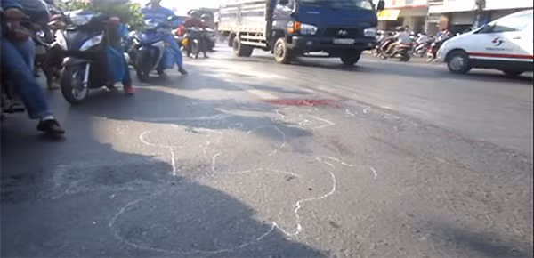 Khu vực xảy ra tai nạn.