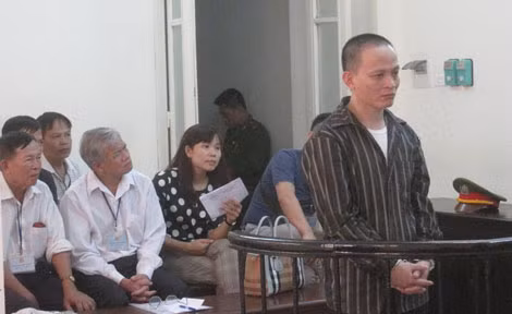Bị cáo Công tại phiên xử.