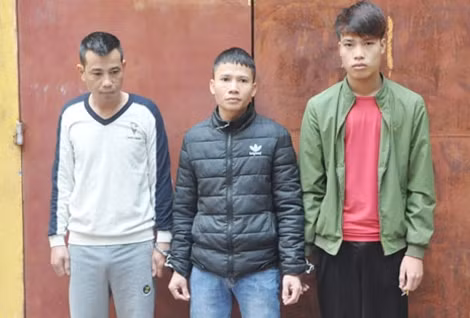 Các đối tượng truy nã Đỗ Văn Lâm, Nguyễn Văn Việt, Ngô Quang Trung.