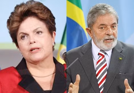 Tổng thống Brazil Dilma Rousseff và cựu Tổng thống Lula de Silva.