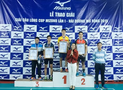 Đơn Nam: 1. Đặng Quang Huy (Flypower) 2. Nguyễn Ngọc Trí (Mizuno) 3. Phạm Trung Luân (Sắc Việt) 3. Nguyễn Văn Tiến (Sắc Việt)