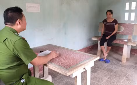 Nguyễn Thị Trình trong trại tạm giam.