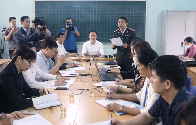 Công bố quyết định Thanh tra vụ việc tại Trường Tiểu học Sài Sơn B sáng 29/3, ảnh ĐC