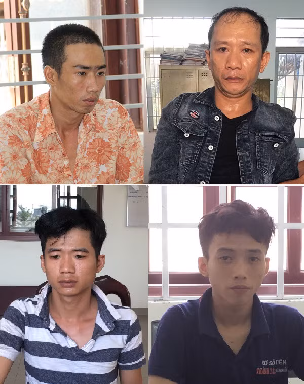 Các đối tượng bị bắt giữ.
