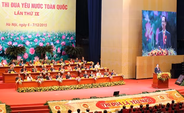 Đại hội Thi đua yêu nước toàn quốc lần thứ IX có chủ đề: “Đoàn kết, sáng tạo, thi đua xây dựng và bảo vệ Tổ quốc”.