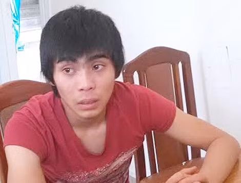 Đối tượng Phạm Vũ Thịnh tại cơ quan Công an.