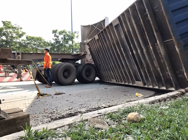 May mắn là không ai thiệt mạng trong vụ tai nạn