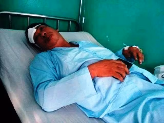 Ông Vĩnh tại bệnh viện