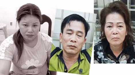 Ngân (bìa trái) cùng đồng bọn.