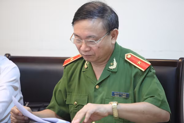 Thiếu tướng, GS.TS Nguyễn Huy Thuật, Phó Giám đốc Học viện Cảnh sát nhân dân.