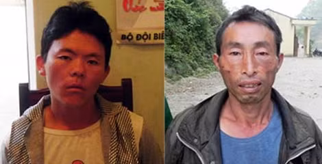 Hai đối tượng trong vụ án.