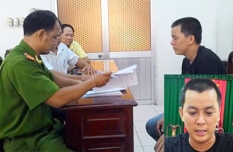 Châu Ngọc Thưởng ra đầu thú tại cơ quan Công an.