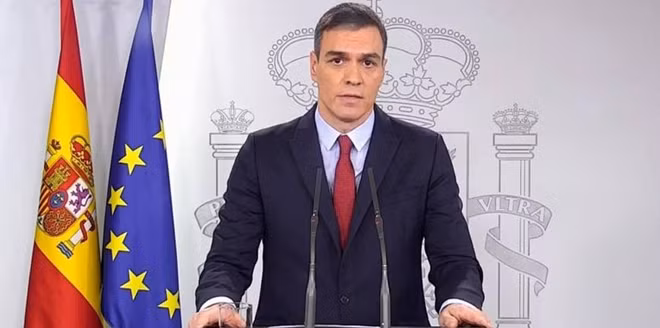 Thủ tướng Tây Ban Nha Pedro Sanchez. Ảnh: FRANCE 24