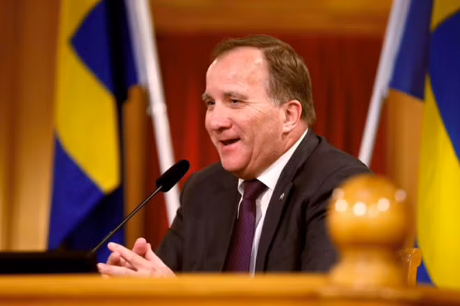Thủ tướng Thụy Điển Stefan Lofven. Ảnh: Reuters