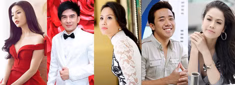 Một số gương mặt trong bảng đề cử giải Pops Awards 2014 Lệ Quyên, Đan Trường,Cẩm Ly, Trấn Thành, Nhật Kim Anh.