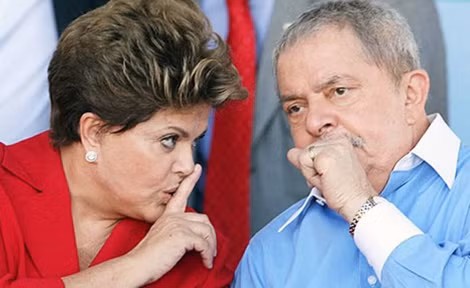 Tổng thống Brazil Dilma Rousseff và người tiền nhiệm Lula da Silva.