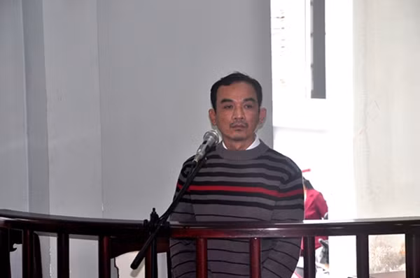 Bị cáo Lê Nhật Phương tại phiên tòa ngày 28/1/2016.
