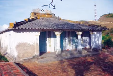 Miếu thờ Công chúa Bàn Tranh trước đây