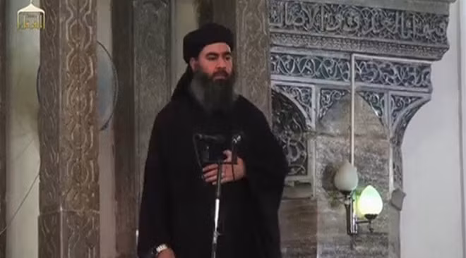 Abu Bakr al-Baghdadi, thủ lĩnh tối cao của tổ chức Nhà nước Hồi giáo. Ảnh: Reuters.