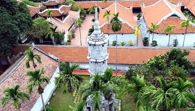 Chùa Bút Tháp, xã Đình Tổ, huyện Thuận Thành, tỉnh Bắc Ninh. Ảnh: TTXVN