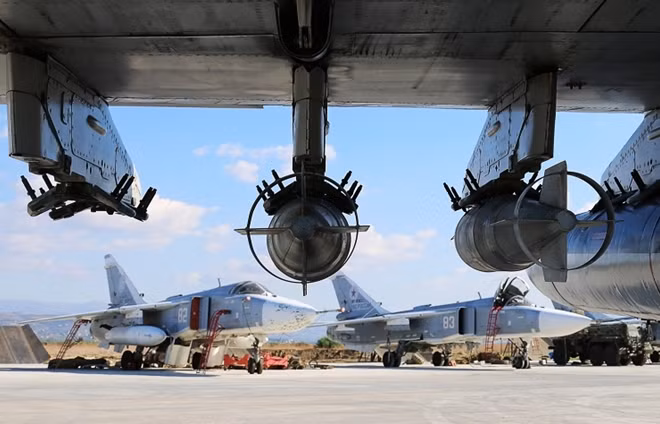 Máy bay Su 24 của Nga tại Syria.
