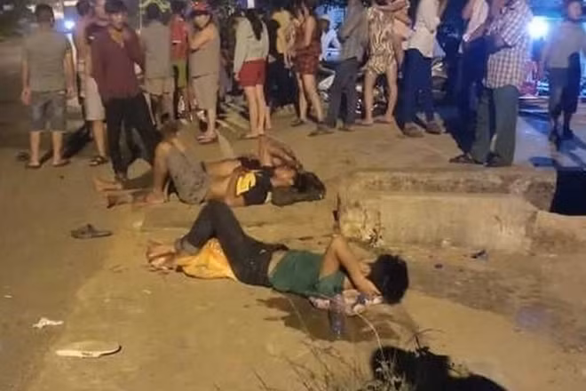 Hiện trường vụ tai nạn.