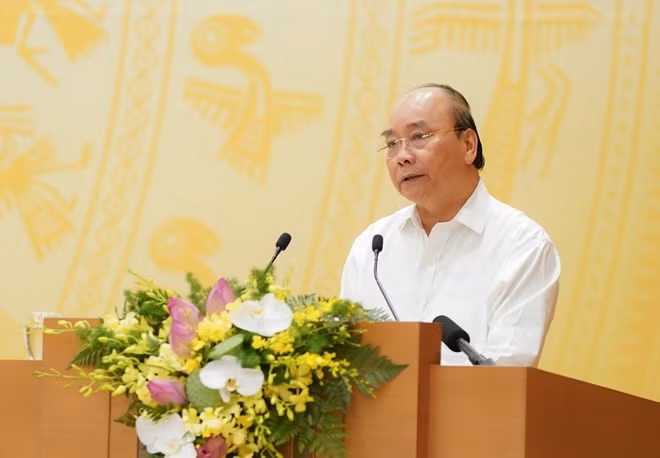 Thủ tướng phát biểu khai mạc hội nghị.