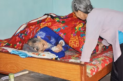 Tuổi già nương tựa vào nhau.