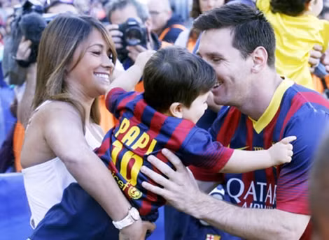 Messi và những giây phút bên gia đình.