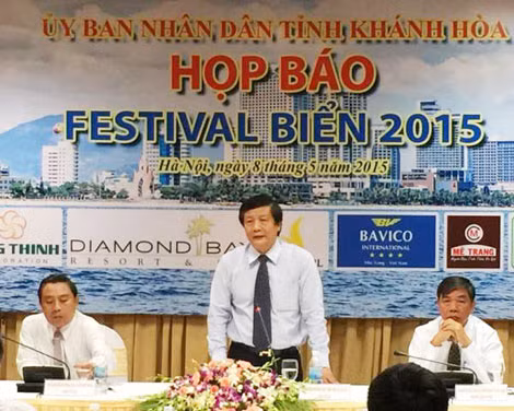 Ảnh họp báo Festival biển Nha Trang 2015.