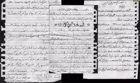 Những bức thư viết tay của Osama bin Laden.