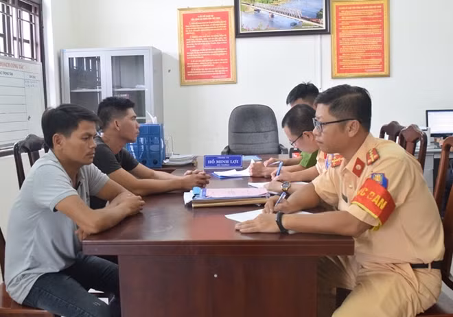 Đối tượng đối tượng Võ Văn Tài tại Cơ quan công an.