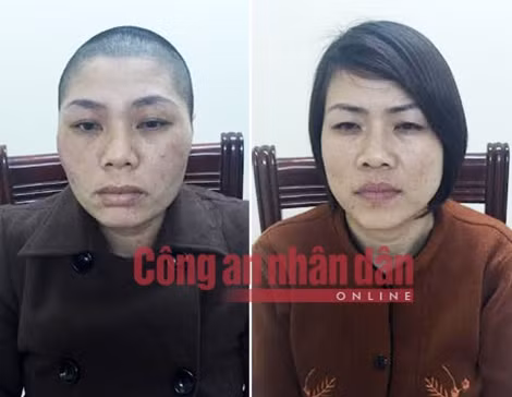 Đối tượng Võ Thị Quỳnh và Trần Kim Thành.