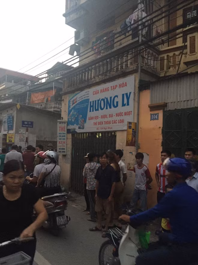 Hiện trường vụ cướp.
