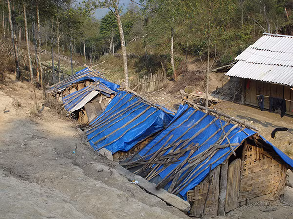 Những “tổ chim” trên đỉnh Tà Xùa thời điểm tháng 3/2008.