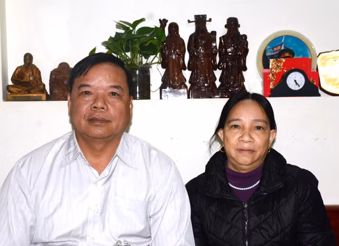 Vợ chồng Anh hùng lực lượng vũ trang Triệu Quang Điện và Phùng Thị Hoa.