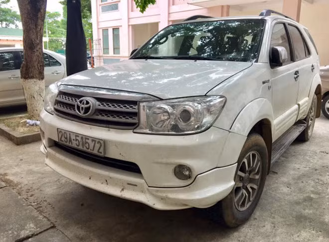 Chiếc xe dùng để vận chuyển ma túy.