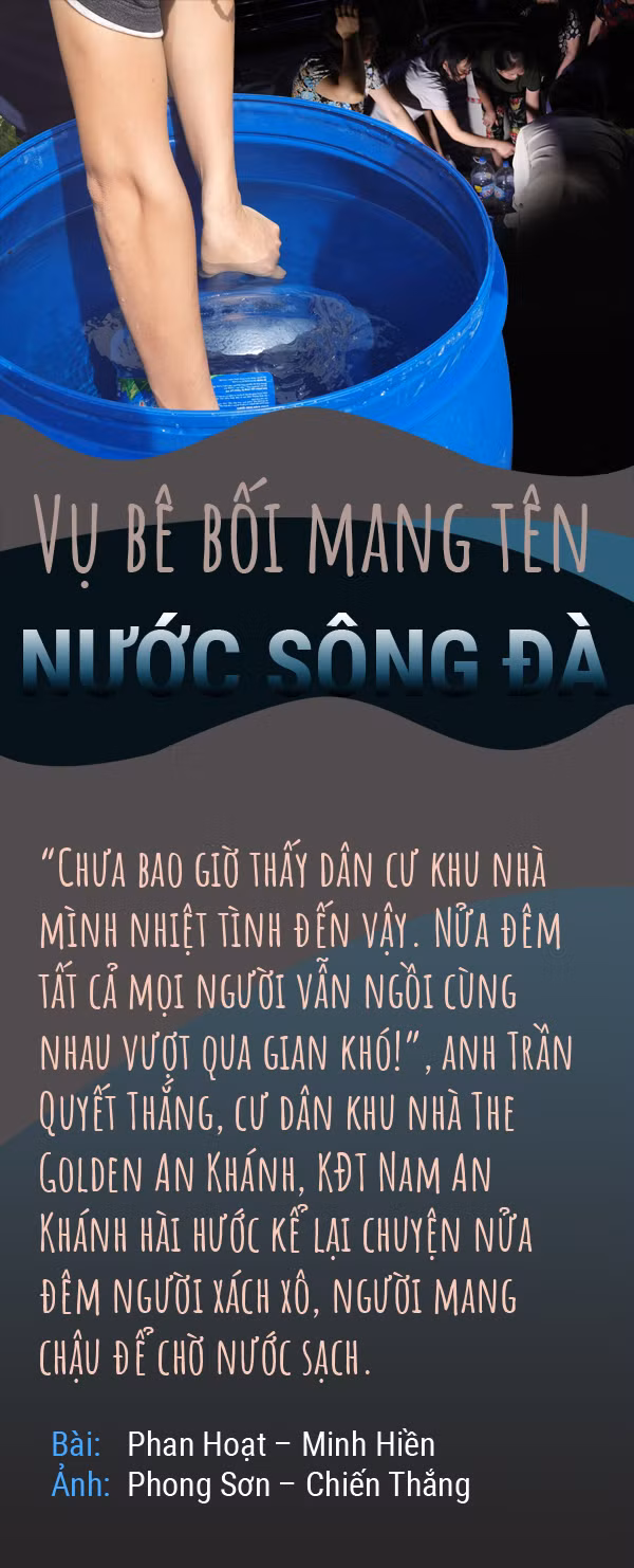 Vụ bê bối mang tên NƯỚC SÔNG ĐÀ ảnh 1