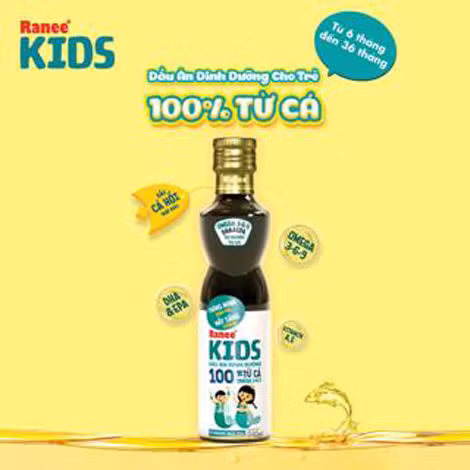 Dầu ăn dinh dưỡng cho trẻ Ranee KIDS - 100% từ cá.