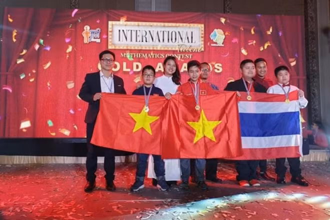 Học sinh Việt Nam giành Huy chương vàng tại cuộc thi Tìm kiếm tài năng Toán quốc tế 2019.