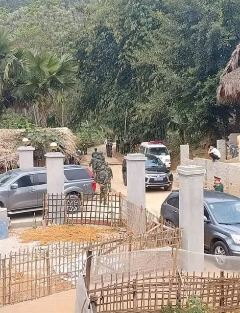 Hiện trường nơi vụ việc xảy ra.