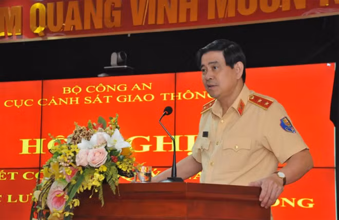 Trung tướng Vũ Đỗ Anh Dũng phát biểu tại Hội nghị.