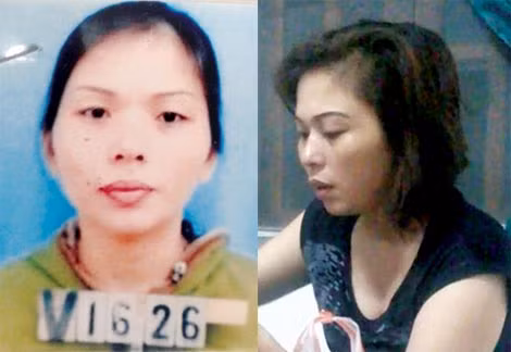 Nguyễn Thị Thảo trước và sau khi phẫu thuật thẩm mỹ.