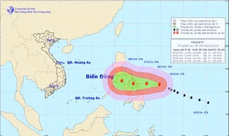 Bão Hagupit đang áp sát Philippines.