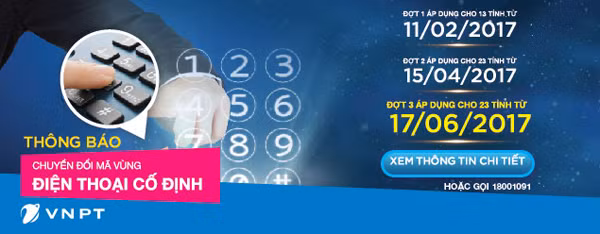 VNPT đã sẵn sàng chuyển đổi mã vùng điện thoại cố định giai đoạn 3.