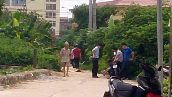 Hiện trường vụ việc.